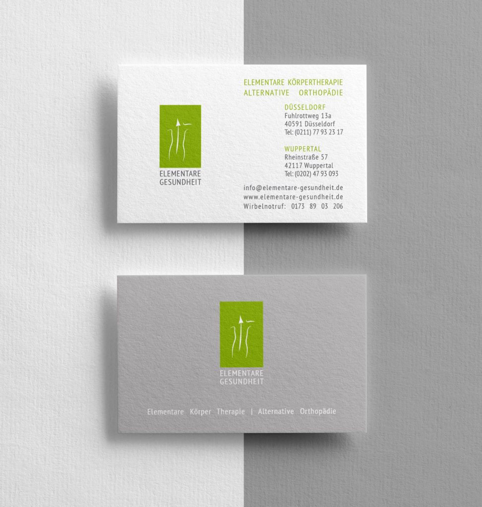 Visitenkarten-Design-Heilpraktikerin Corporate-Design Visitenkarten-Design Heilpraktikerin