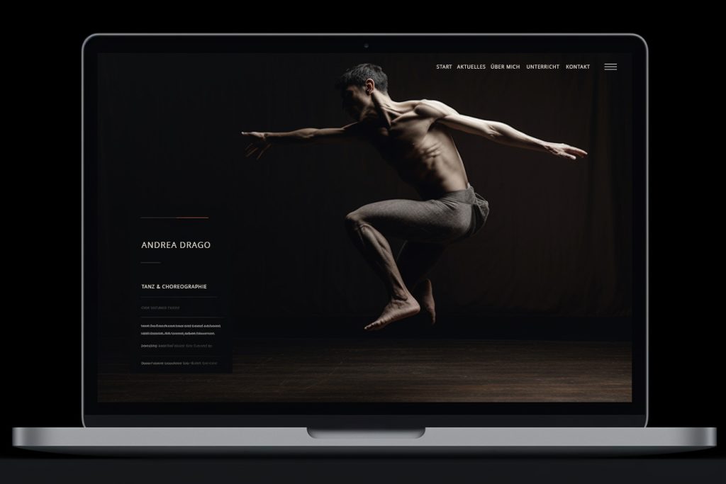 Webdesign Tänzer und Choreograph Webdesigner Köln