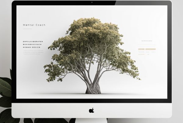 SEO für Coaches – Coaching-Website auf dem Bildschirm, gefunden bei Google