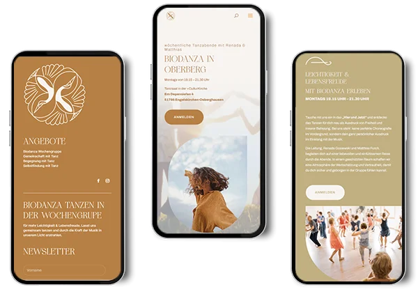 mobile first webdesign Biodanza