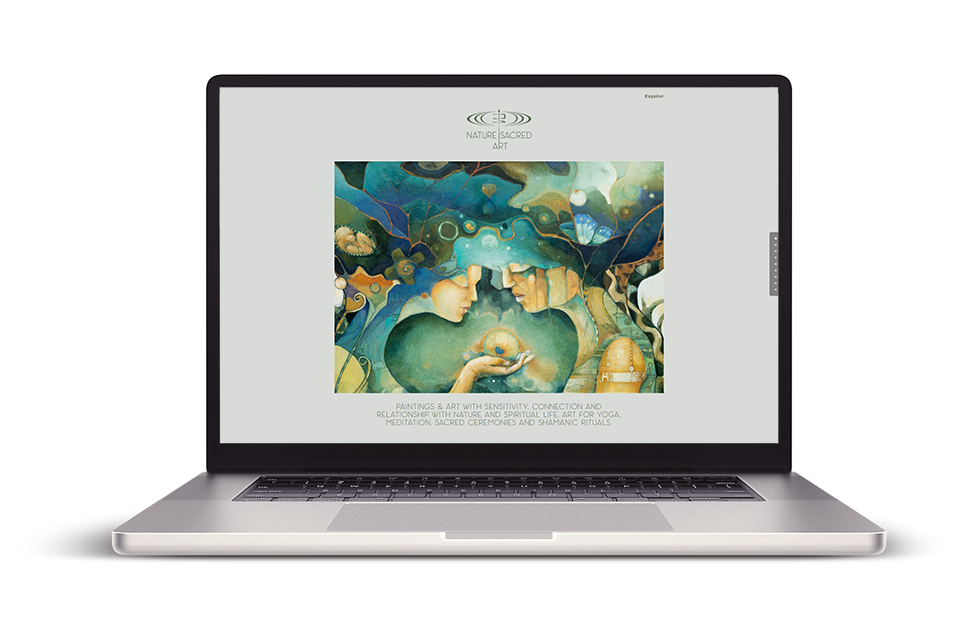 Webdesign Artists Homepage desktop -Design