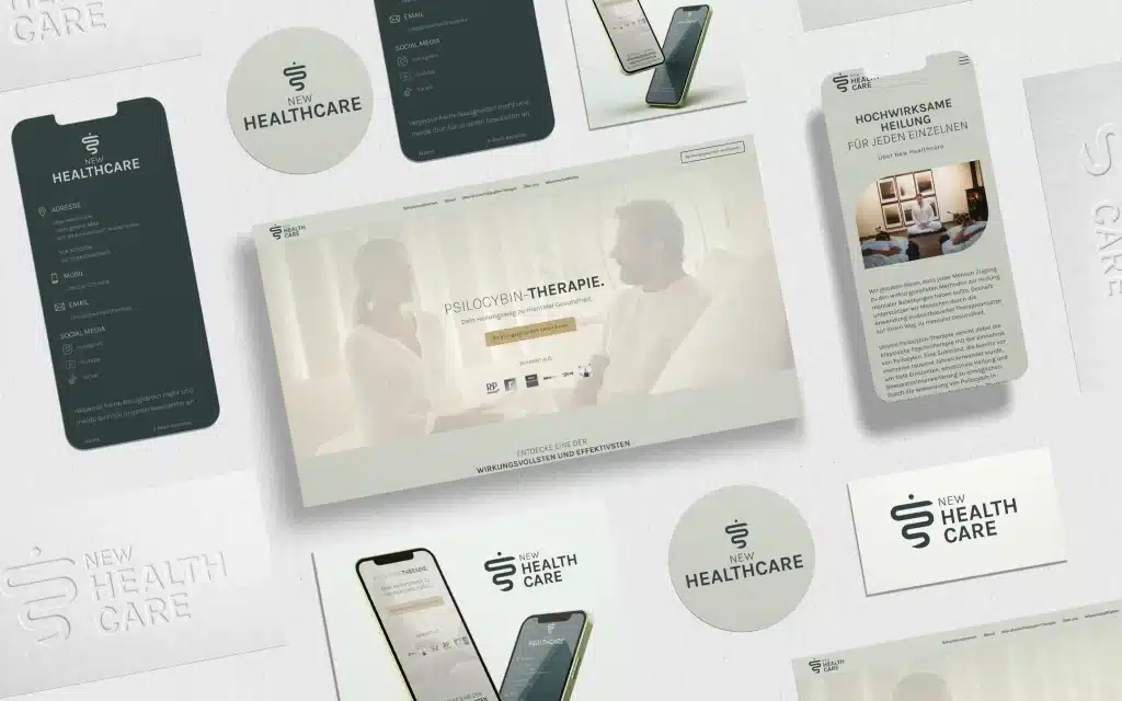 ganzheitliches premium Branding für Psilocybin Therapie