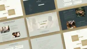 Emotionales Webdesign für therapeutische Harmonisches Webdesign für Therapeuten