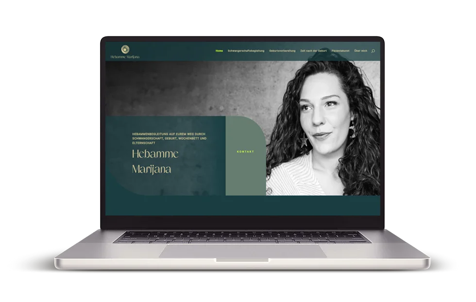 Webdesign fuer hebammen -Design