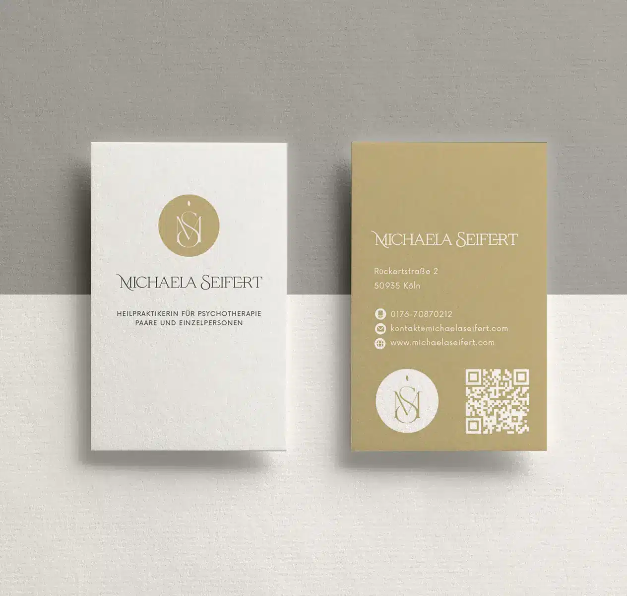 Visitenkartendesign für Psychotherapeuten