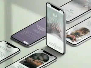 Reiki Webdesign mobile first Spirituelles Webdesign und Branding für Reiki Meisterin