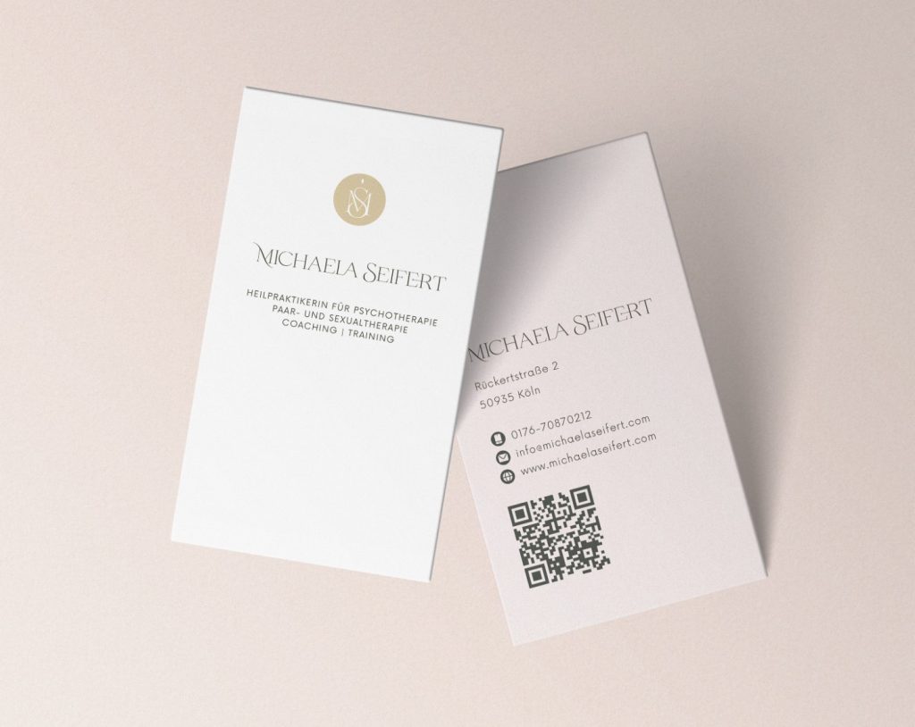 Visitenkarte Michaela svg+xml;charset=utf -Design