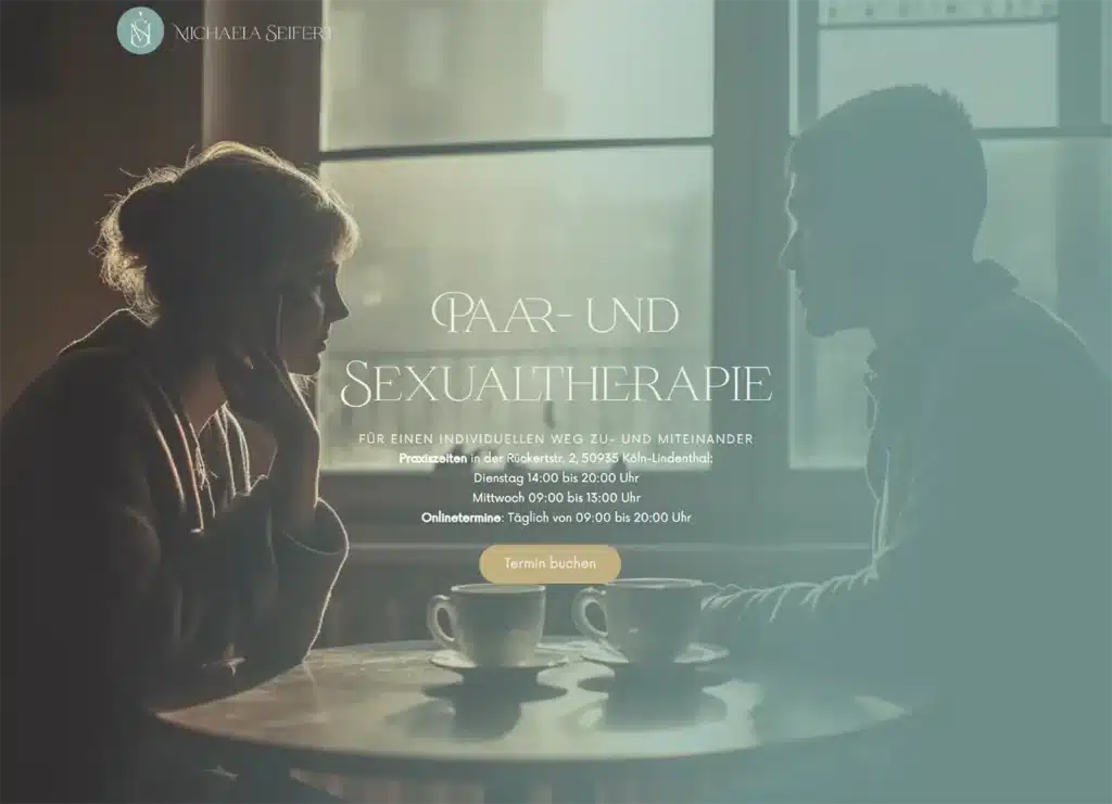 Headerdesign für Psychotherapeutin