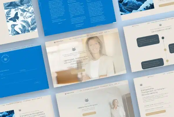 Webdesign für energetische Business-Beratung – Seitenübersicht der Website von Helene Maria Pongratz